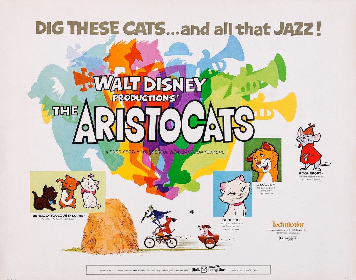 The U.S. poster for Disney’s ‘The Aristocats’