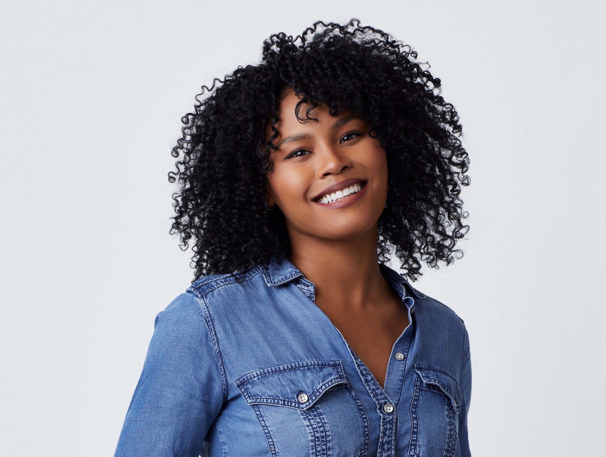 'The Bachelor' 2022 contestant Sierra Jackson in a promotional image wearing a denim button down.
