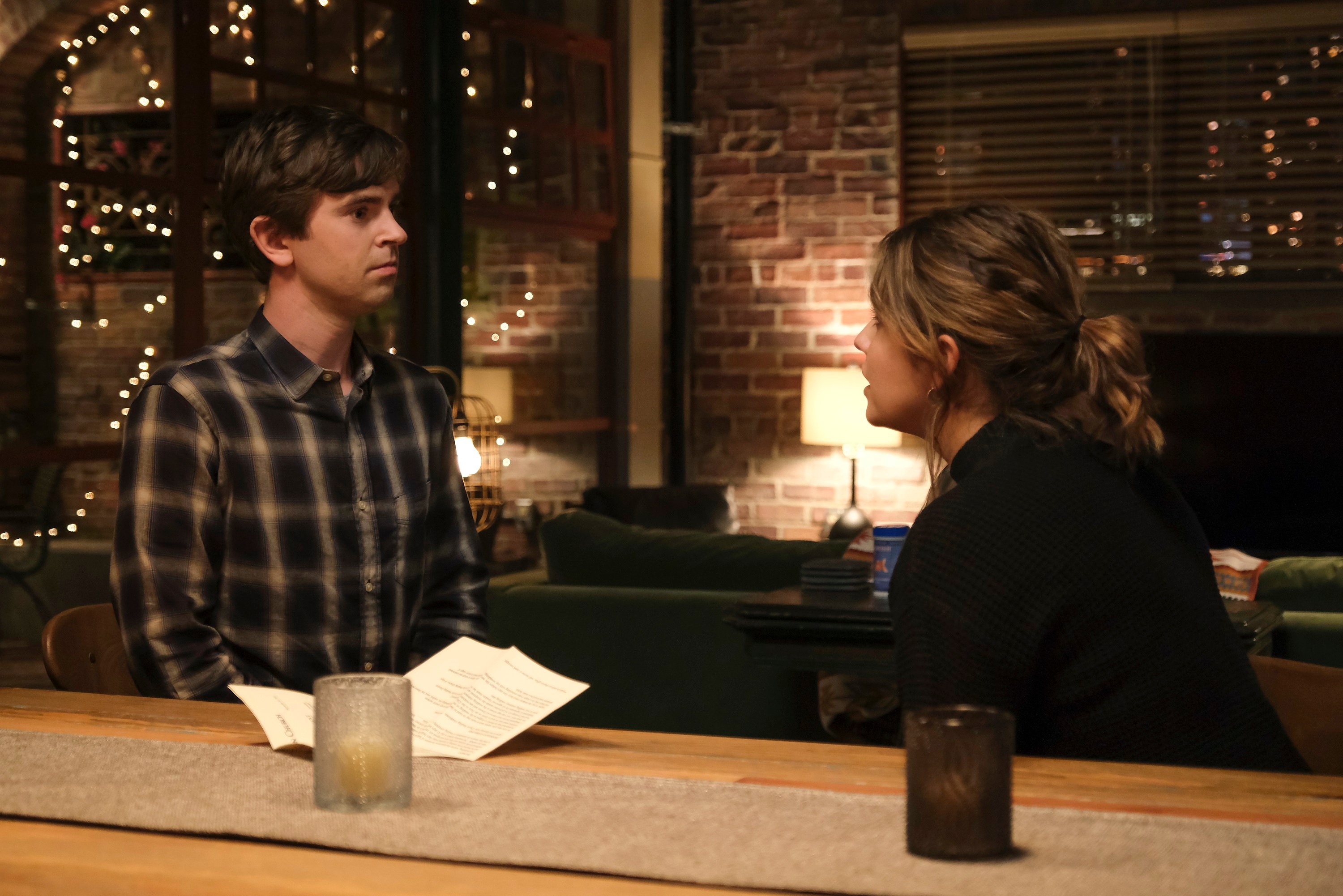 'The Good Doctor' cast members Freddie Highmore and Paige Spara