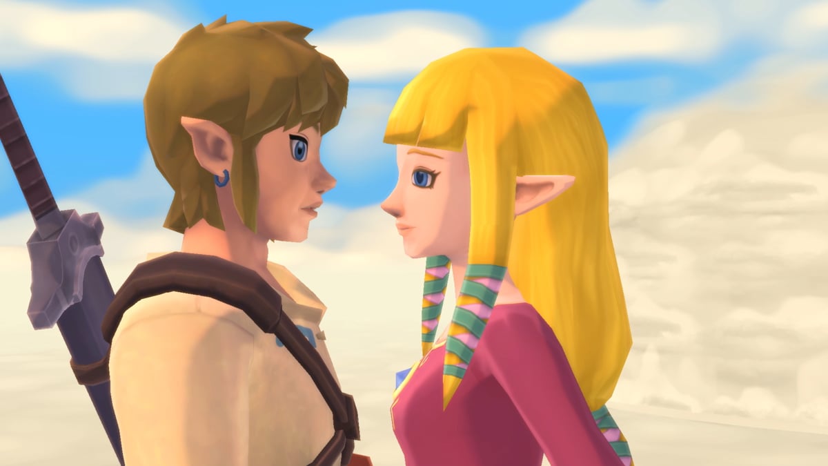 Link and Zelda dated in 'The Legend of Zelda: Skyward Sword HD'