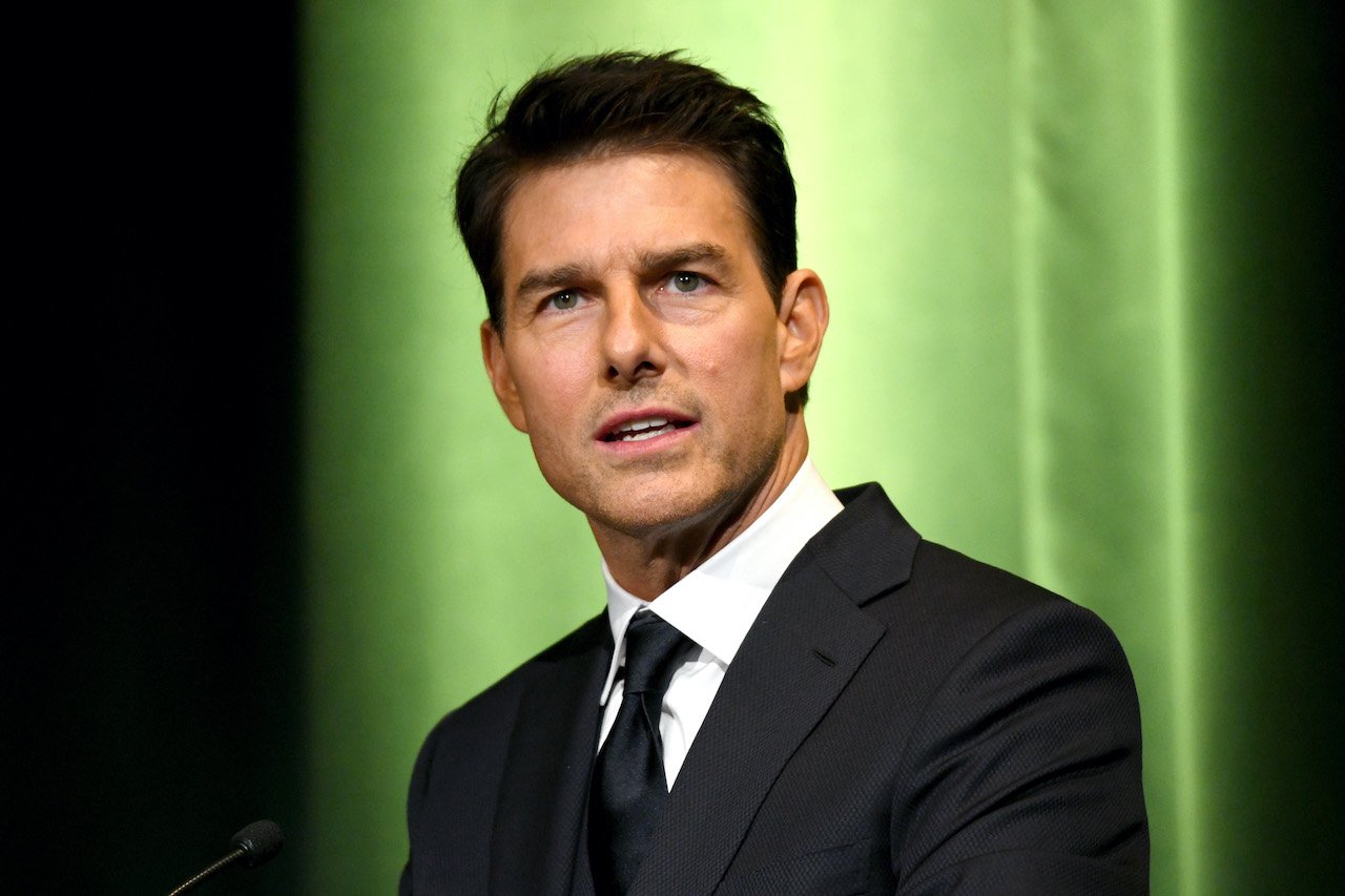 Tom Cruise speaks onstage during the 10th Annual Lumiere Awards at Warner Bros. Studios
