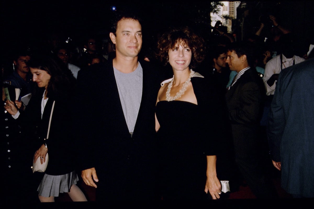 Tom Hanks and his wife Rita Wilson wear black at the ‘A League of Their Own’ premiere