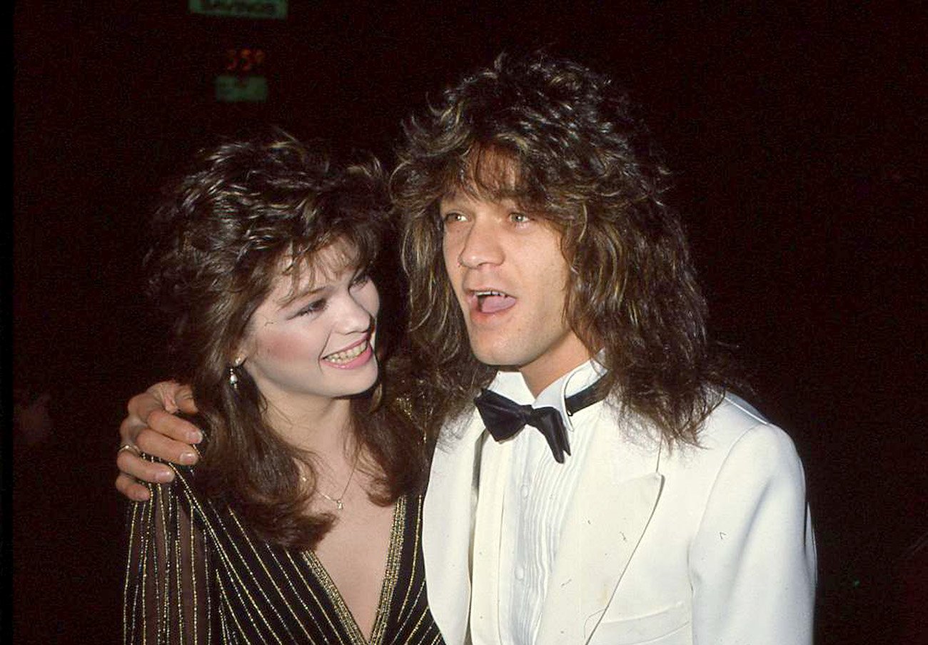 Valerie Bertinelli and Eddie Van Halen at Chasens Resturant in LA, 1983.