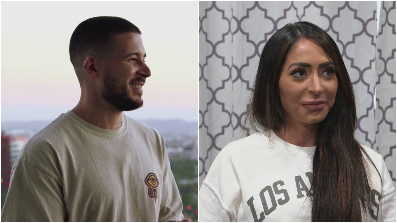 Vinny Guadagnino; Angelina Larangeira from episodes of 'Jersey Shore: Family Vacation'