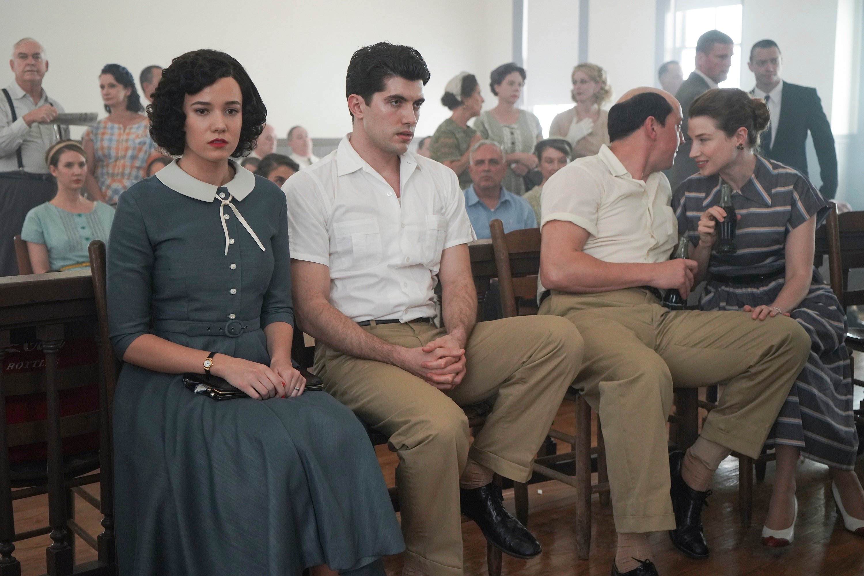 'Women of the Movement' Julia McDermott and Carter Jenkins portray Carolyn and Roy Bryant