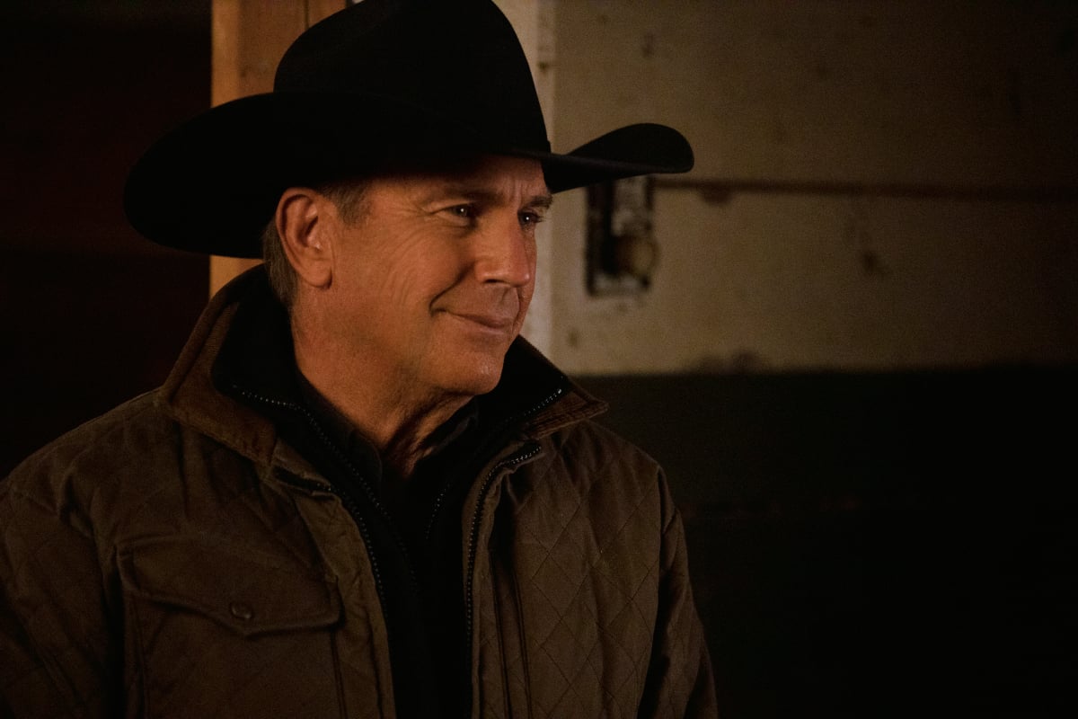 Yellowstone star Kevin Costner as John Dutton in an image from the season 4 finale