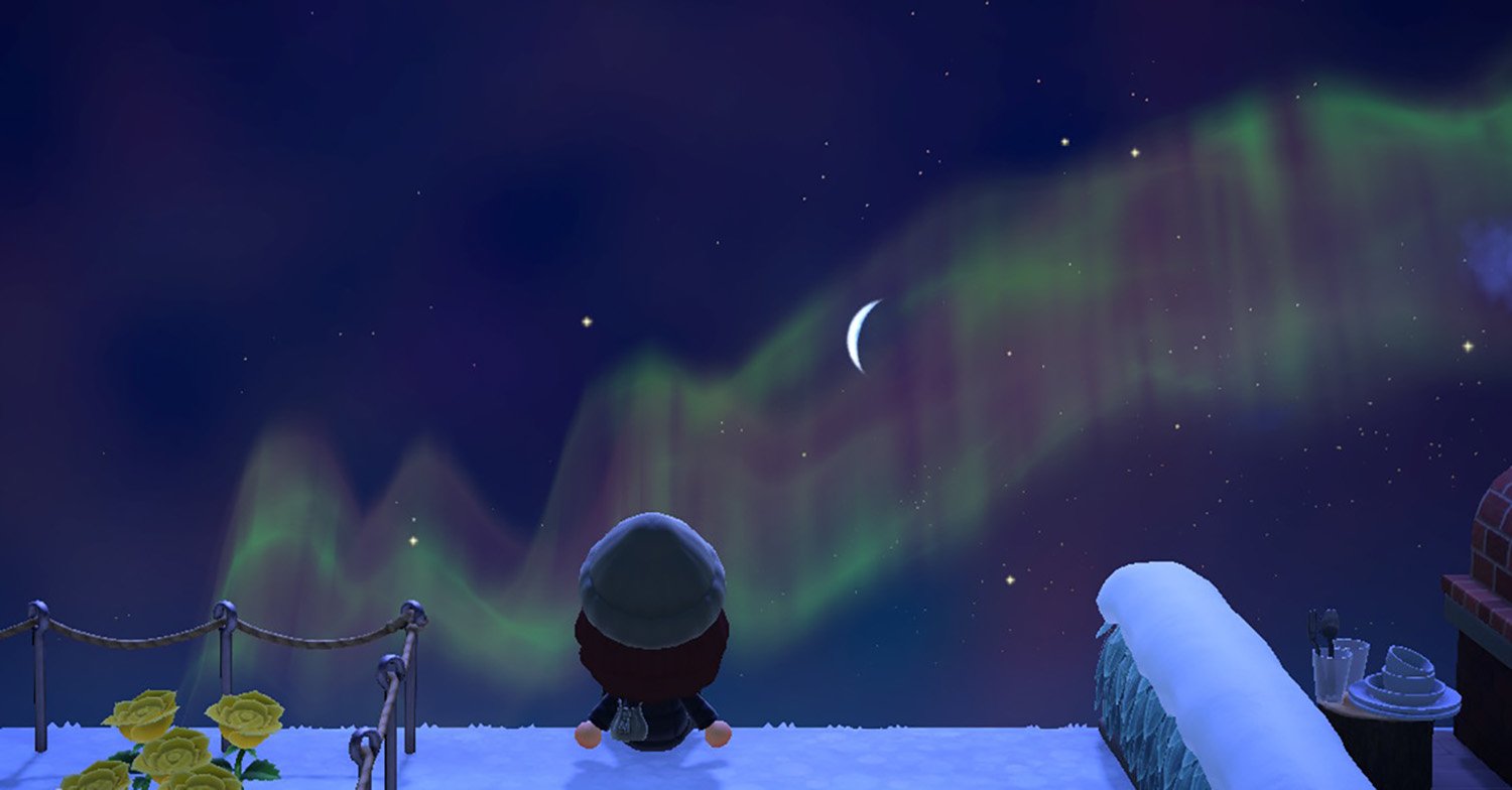 Northern Lights in Animal Crossing: New Horizons