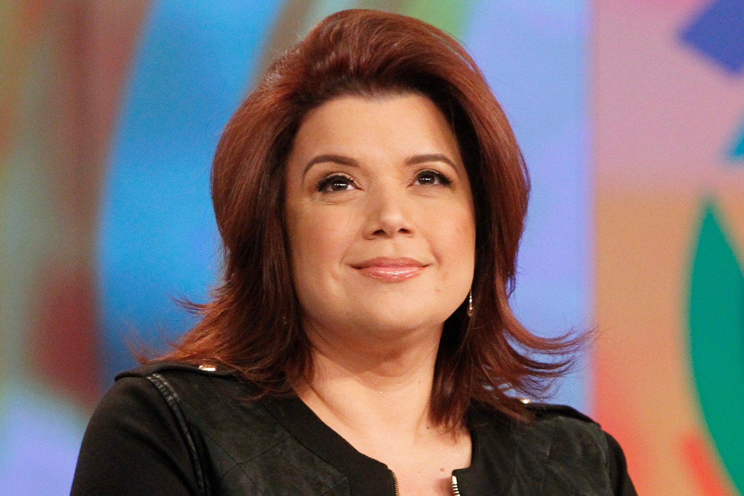Ana Navarro smiling on the set of 'The View'