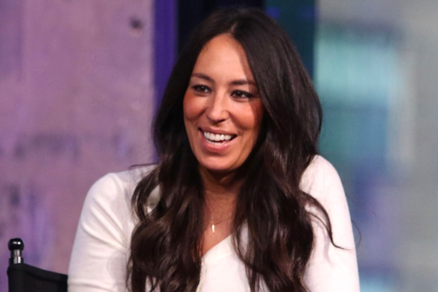 Joanna Gaines smiling during an interview