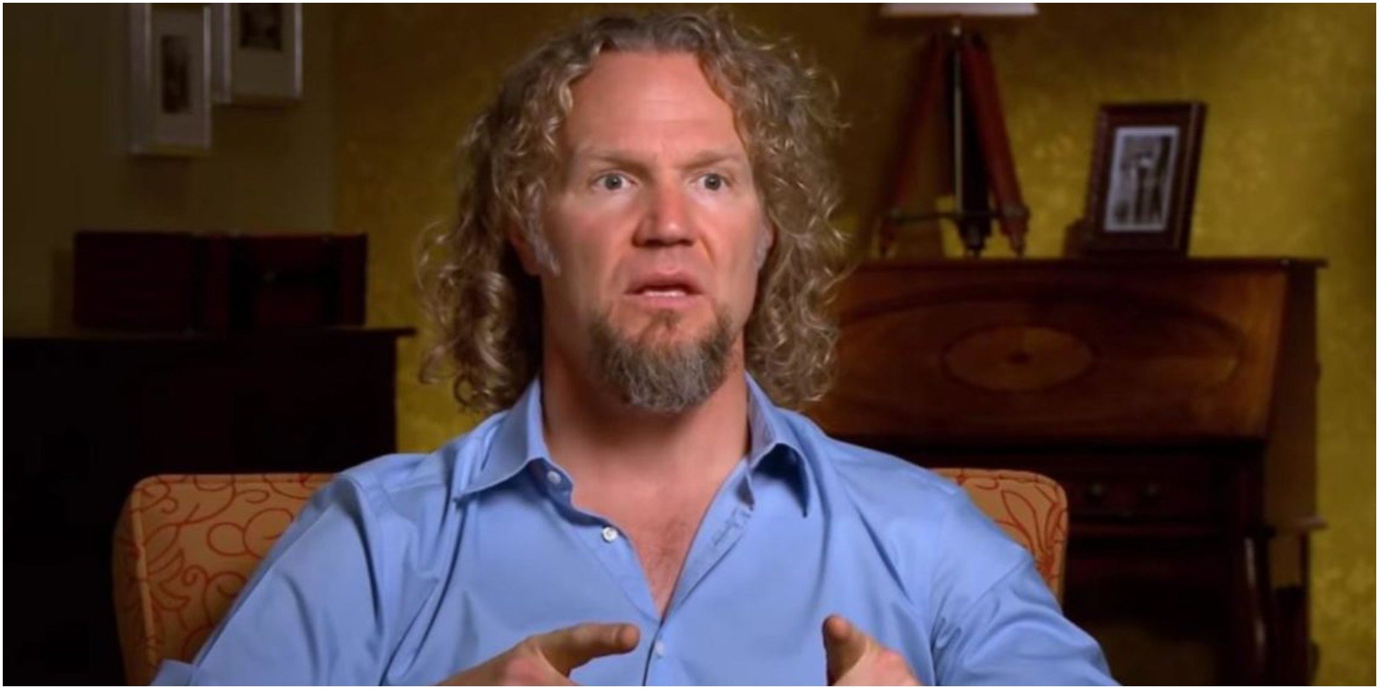 Kody Brown is seated in a confessional interview for "Sister Wives."