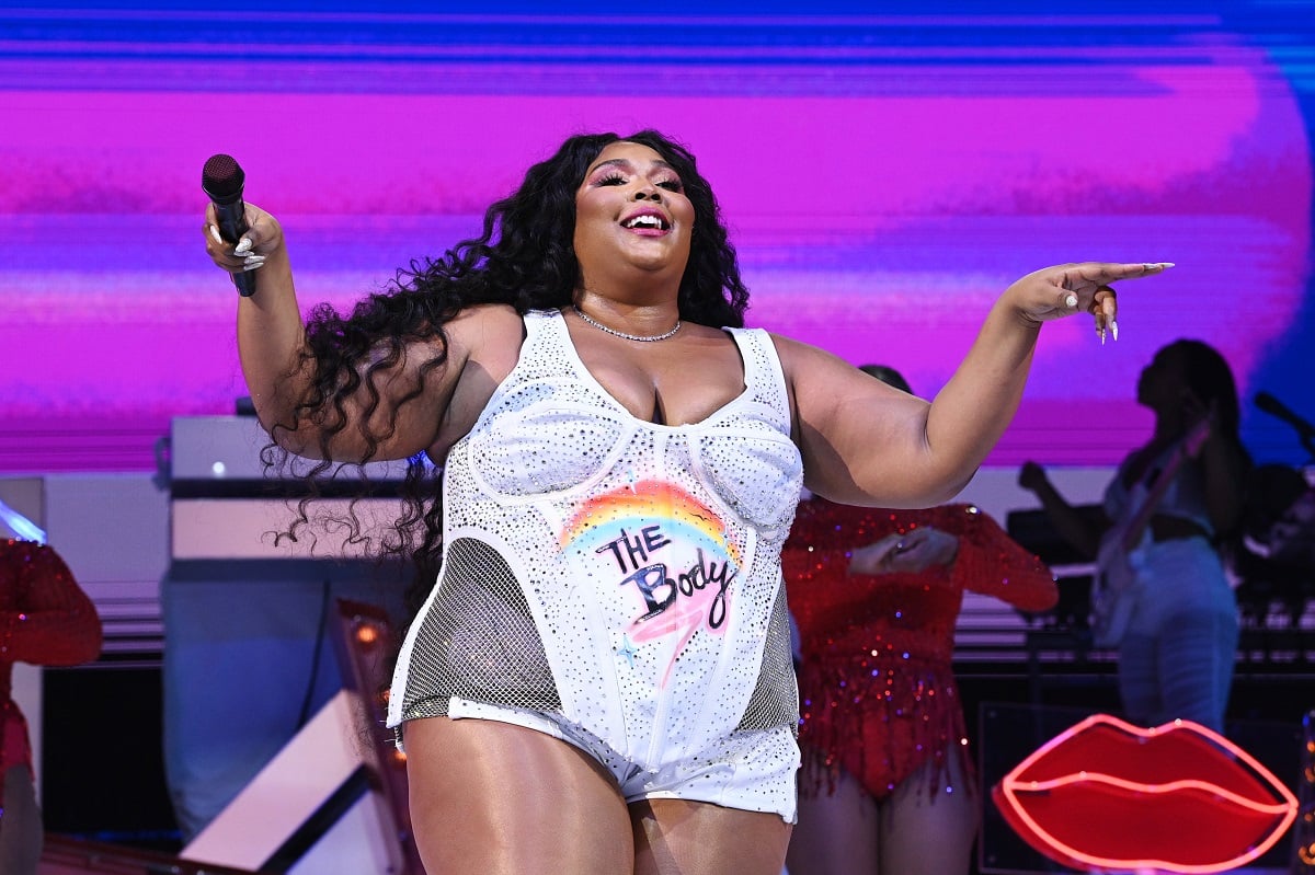 Singer Lizzo onstage