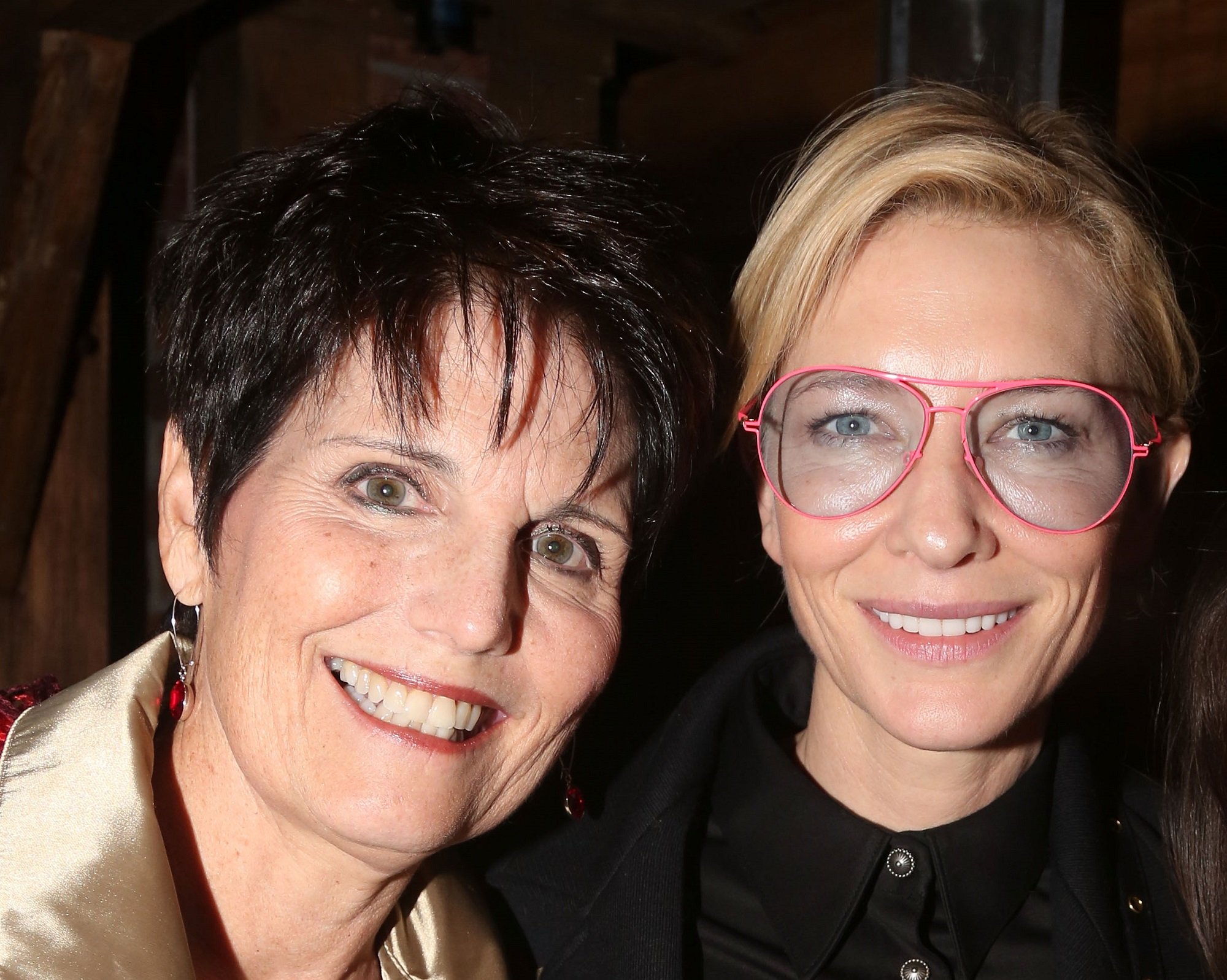 (L-R) Lucie Arnaz (Lucille Ball's daughter) and Cate Blanchett on October 4, 2015, in New York City.