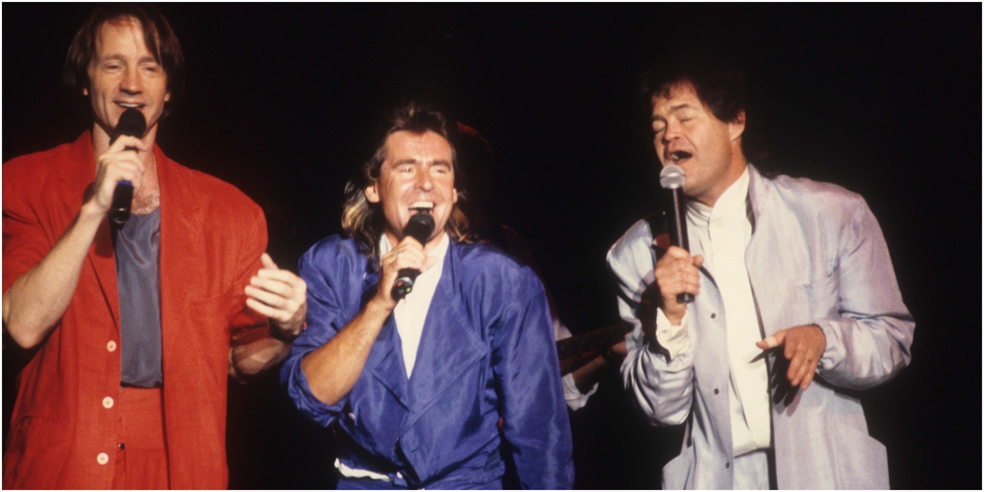 Peter Tork, Davy Jones and Micky Dolenz on tour in 1986.
