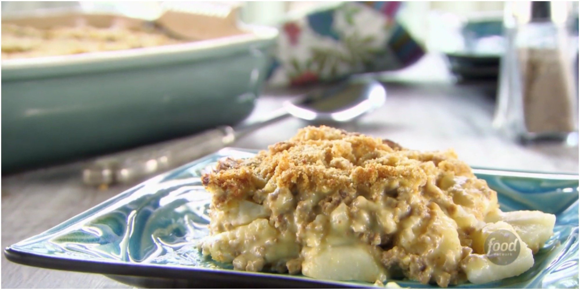 Trisha Yearwood's recipe for potato beef casserole.