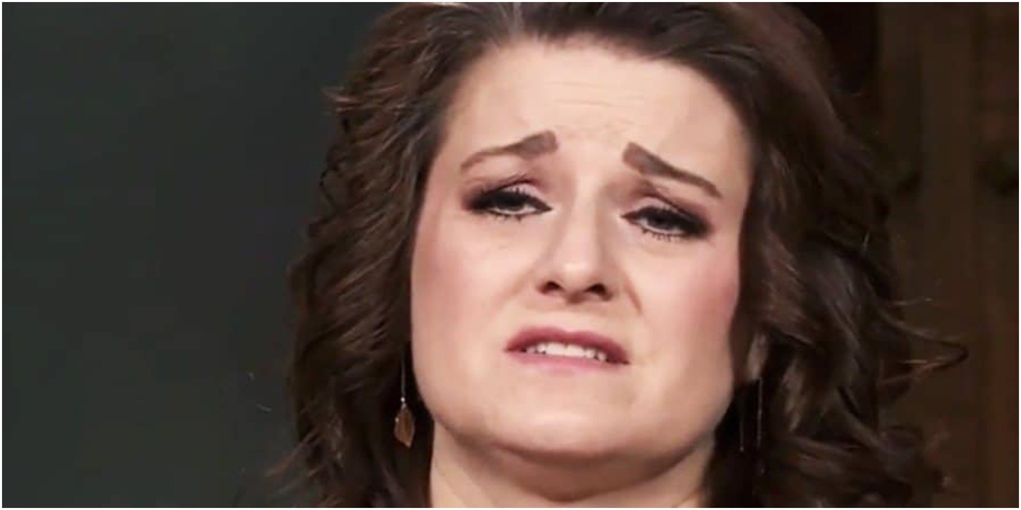 Robyn Brown cries during a "Sister Wives" confessional.