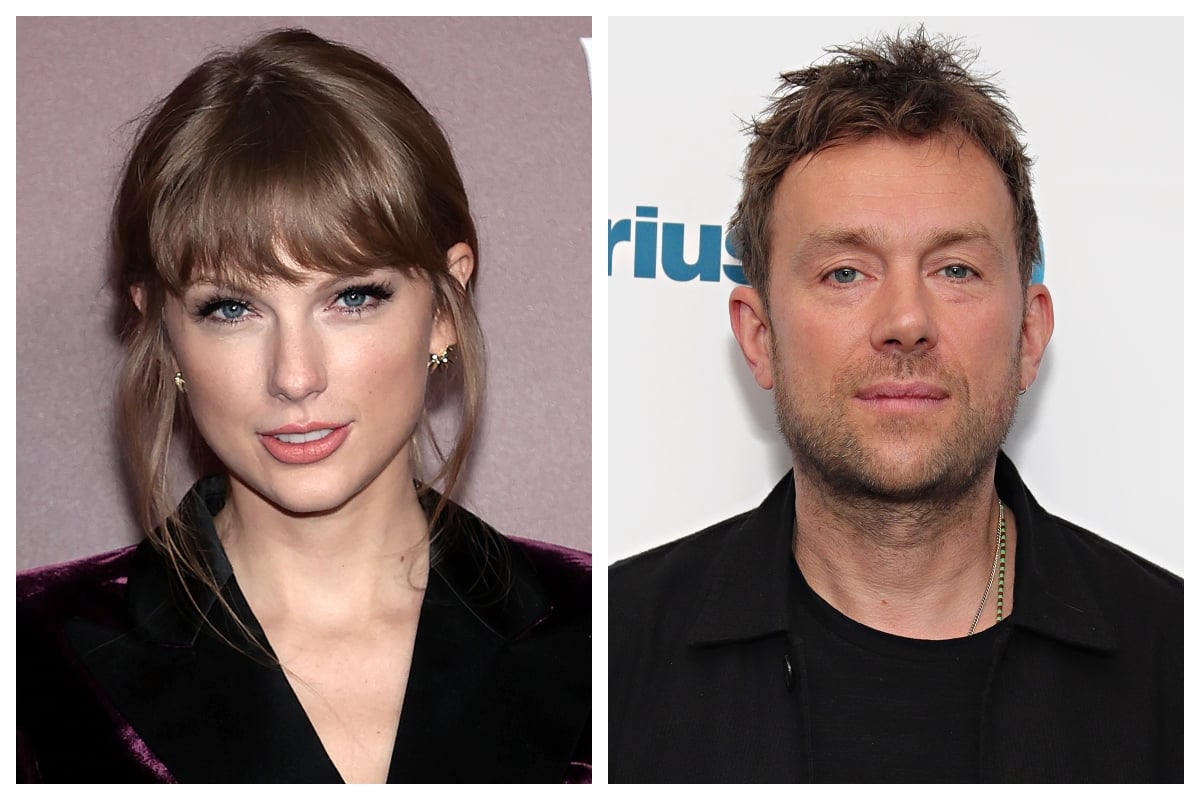 composite image of Taylor Swift (L) and Damon Albarn (R)