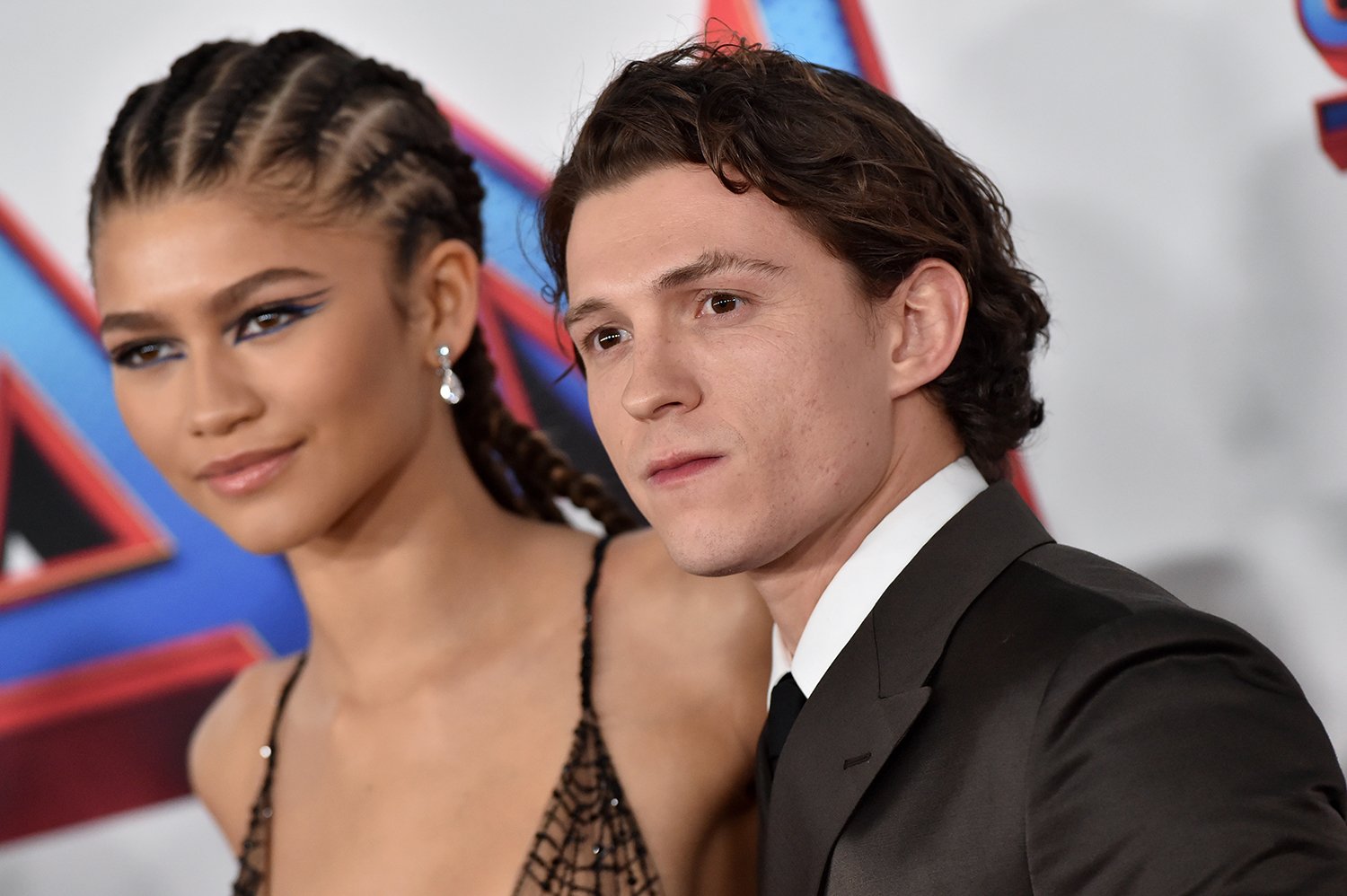 Zendaya and Tom Holland at the Los Angeles premiere of Spider-Man: No Way Home