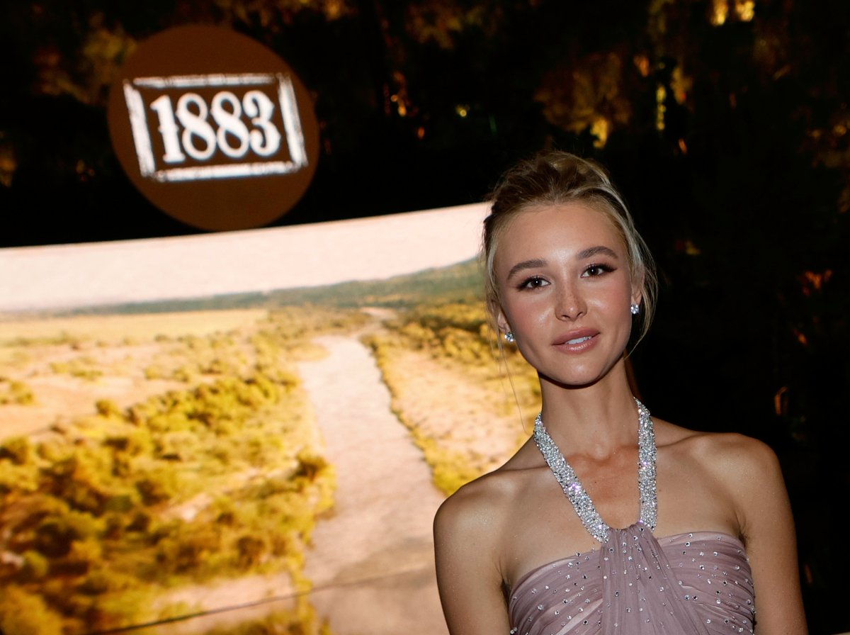 1883 season 2 hinted at by Isabel May pictured in a halter dress attends the after party for the world premiere at SW Steakhouse at Wynn Las Vegas on December 11, 2021