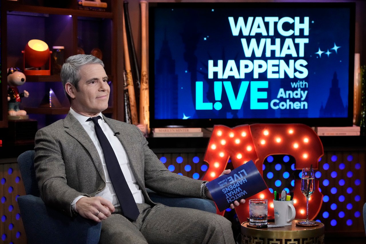 Andy Cohen stares on his talk show
