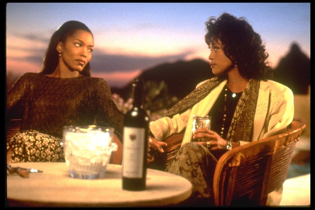 Angela Bassett and Angela Bassett filming 'Waiting to Exhale'