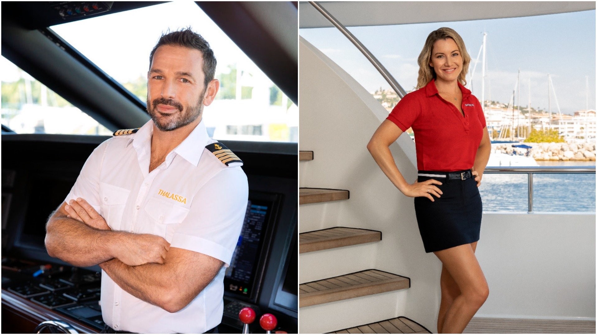 Captain Jason Chambers from 'Below Deck Down Under' and Hannah Ferrier from 'Below Deck Med' cast photos 