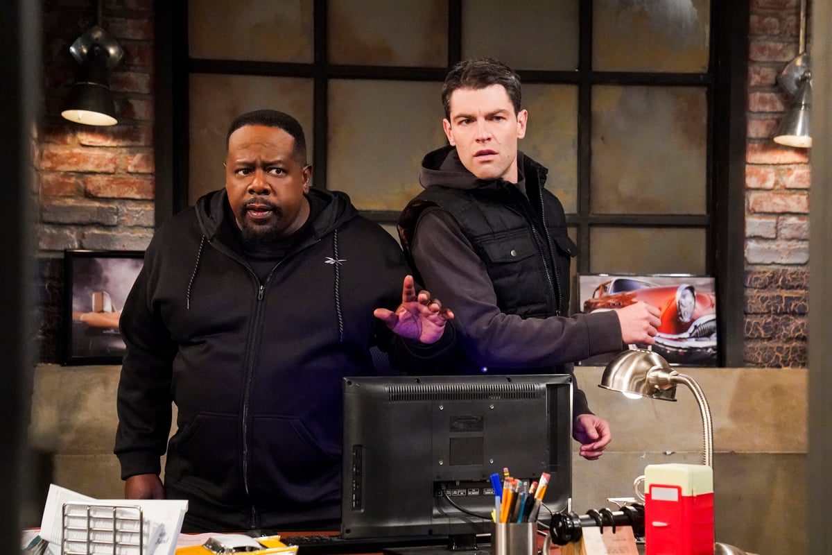 Cedric the Entertainer as Calvin Butler and Max Greenfield as Dave Johnson in 'The Neighborhood,' a show that'll crossover with 'Bob Hearts Abishola'