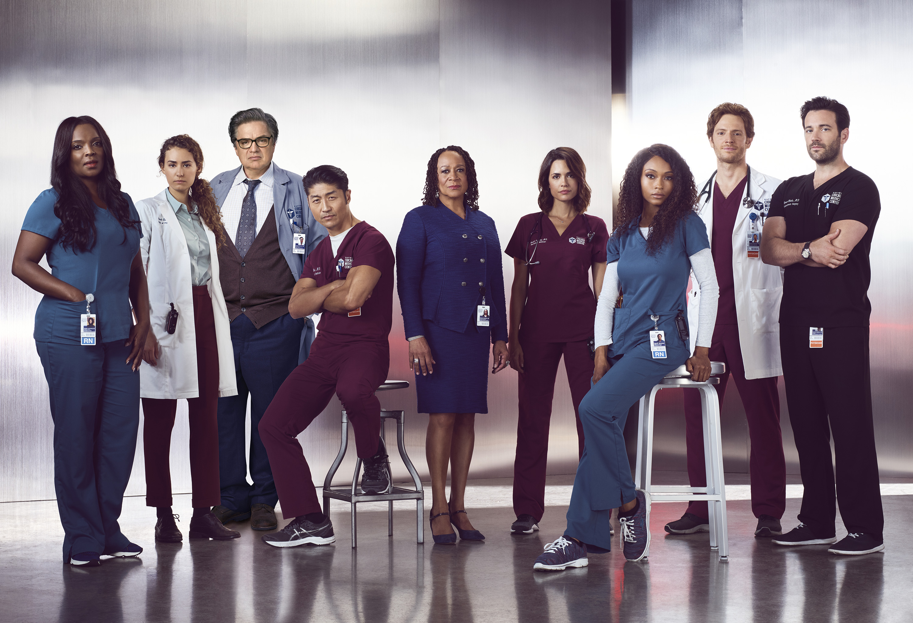 Maggie Lockwood, Sarah Reese, Daniel Charles, Ethan Choi, Sharon Goodwin, Natalie Manning, April Sexton, Will Halstead, Connor Rhodes. These Chicago Med characters are in the pilot episode.