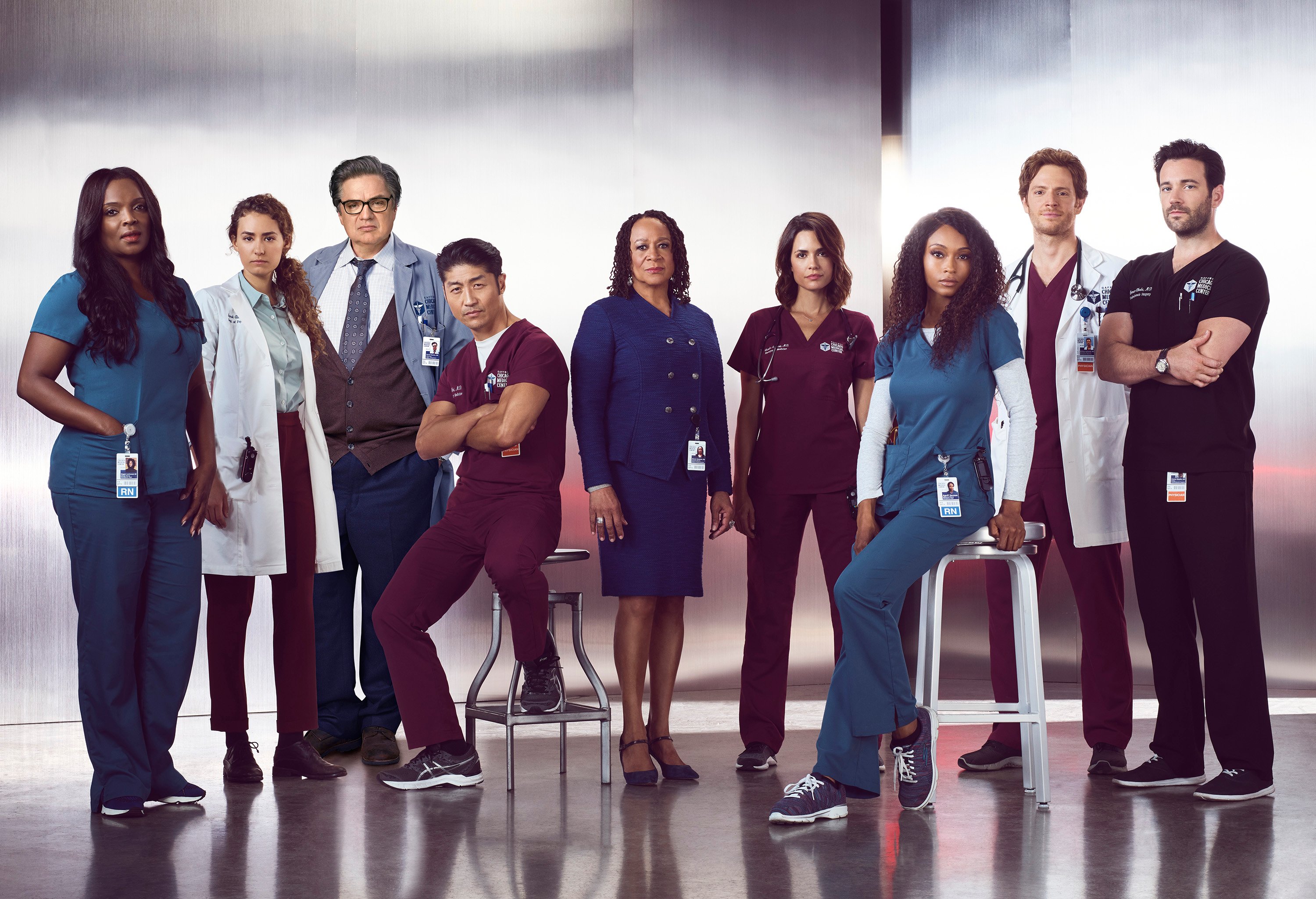 Maggie Lockwood, Sarah Reese, Daniel Charles, Ethan Choi, Sharon Goodwin, Natalie Manning, April Sexton, Will Halstead, Connor Rhodes. These Chicago Med characters are in the pilot episode.