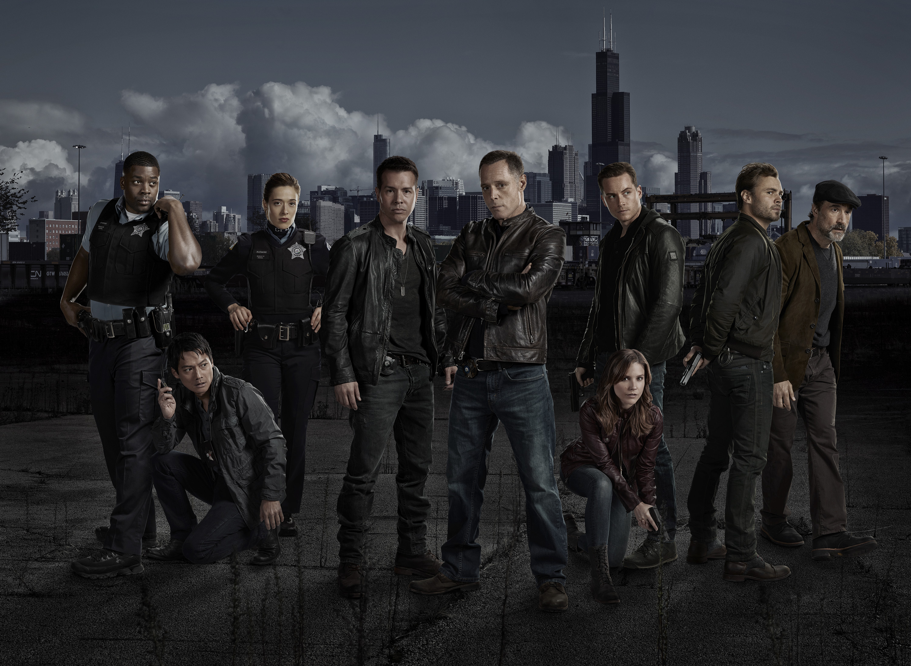 LaRoyce Hawkins as Officer Kevin Atwater, Archie Kao as Sheldon Jin, Marina Squerciati as Officer Kim Burgess, Jon Seda as Det. Antonio Dawson, Jason Beghe as Sgt. Hank Voight, Sophia Bush as Det. Erin Lindsay, Jesse Lee Soffer as Det. Jay Halstead, Patrick Flueger as Det. Adam Ruzek, and Elias Koteas as Det. Alvin Olinksy in Chicago P.D. pilot.