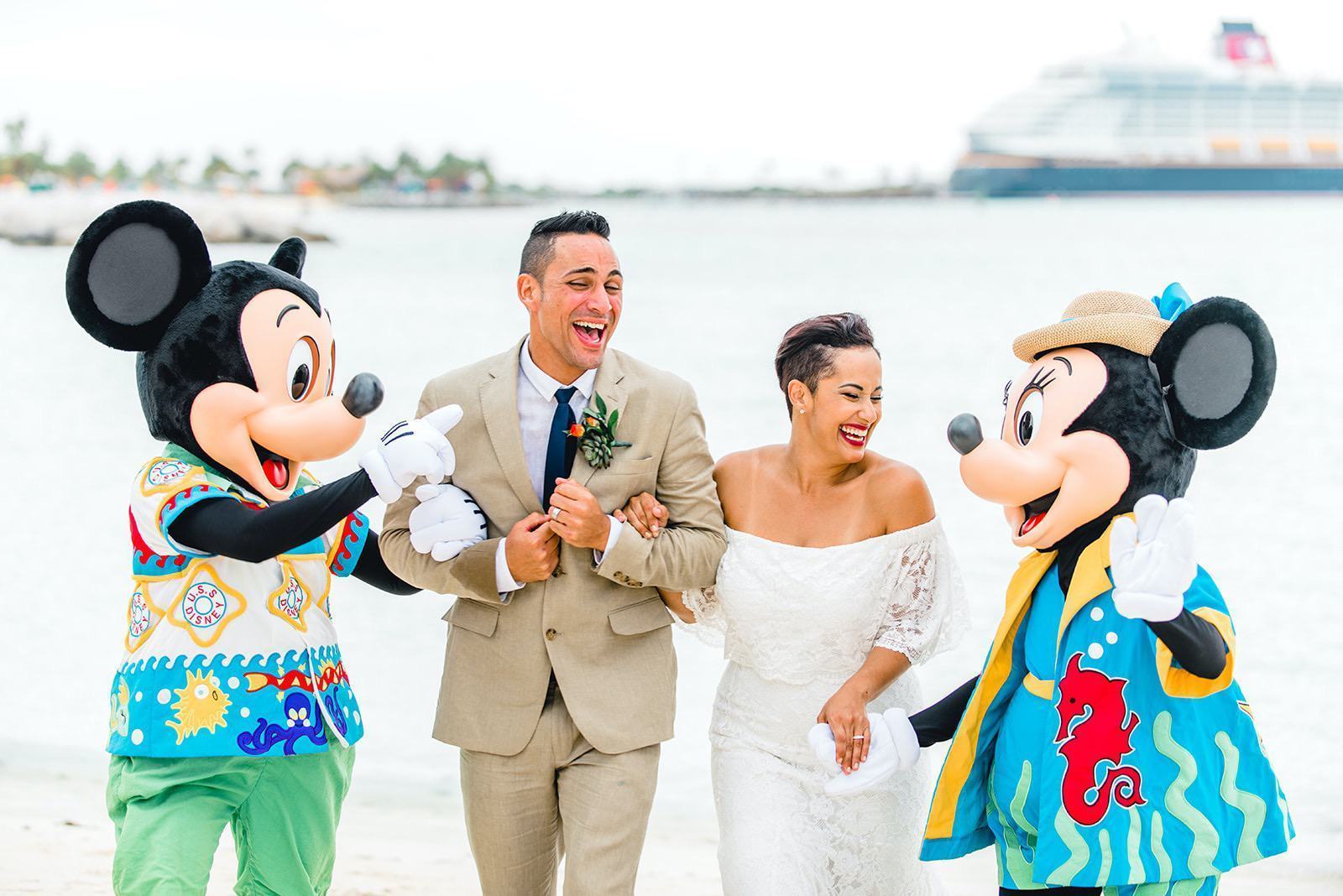 A couple gets married in Disney's original television series, 'Disney Fairy Tale Weddings'