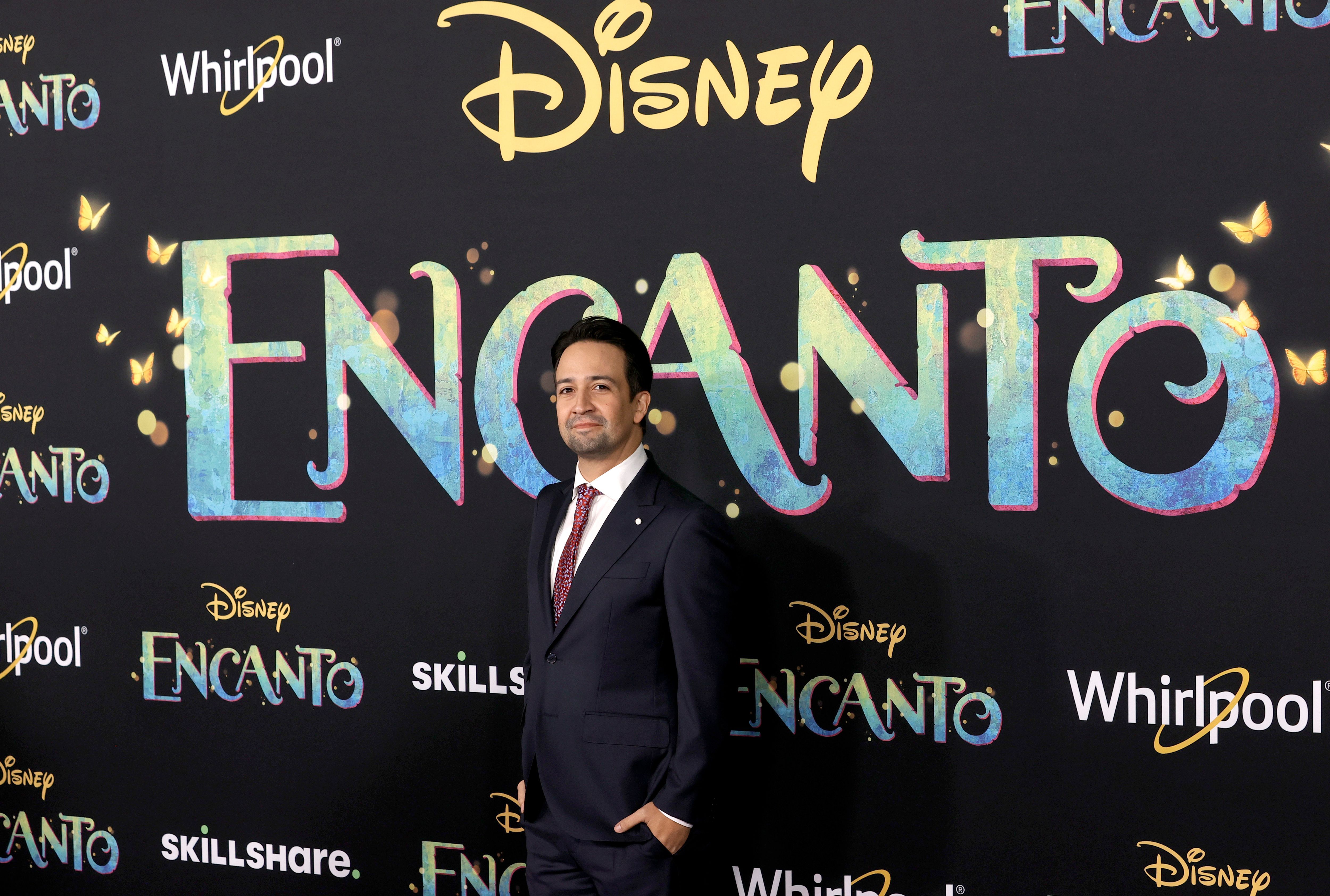 Lin-Manuel Miranda attends Disney Studios' premiere of 'Encanto' at El Capitan Theatre