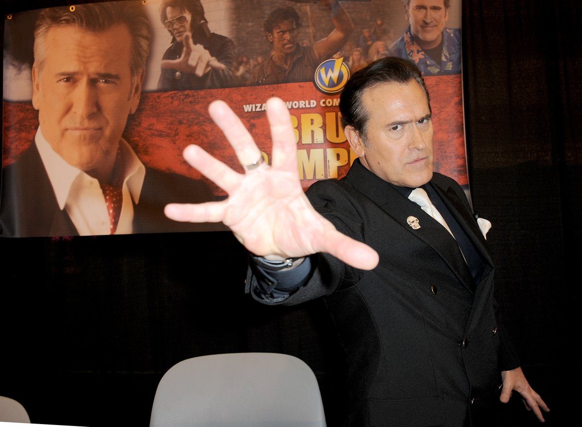 Actor Bruce Campbell at Wizard World Comic Con, rumored to be in 'Doctor Strange in the Multiverse of Madness' as a 'disheveled man' in the marvel movie