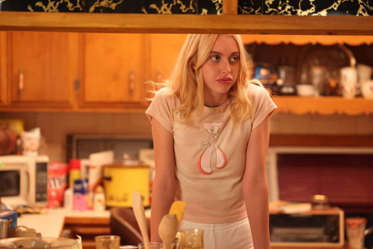 Euphoria star Chloe Cherry as Faye in an image from season 2 episode 9 of the HBO hit