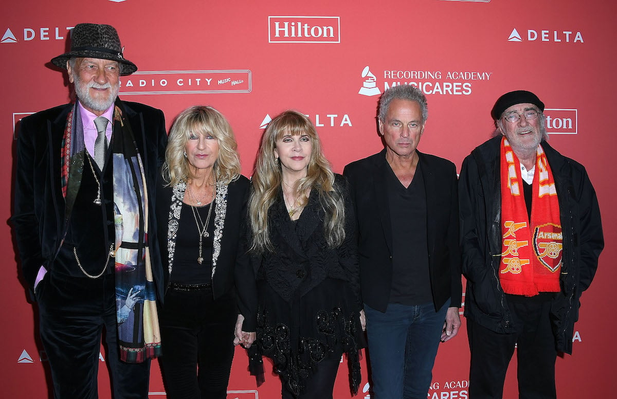Fleetwood Mac poses at an event.