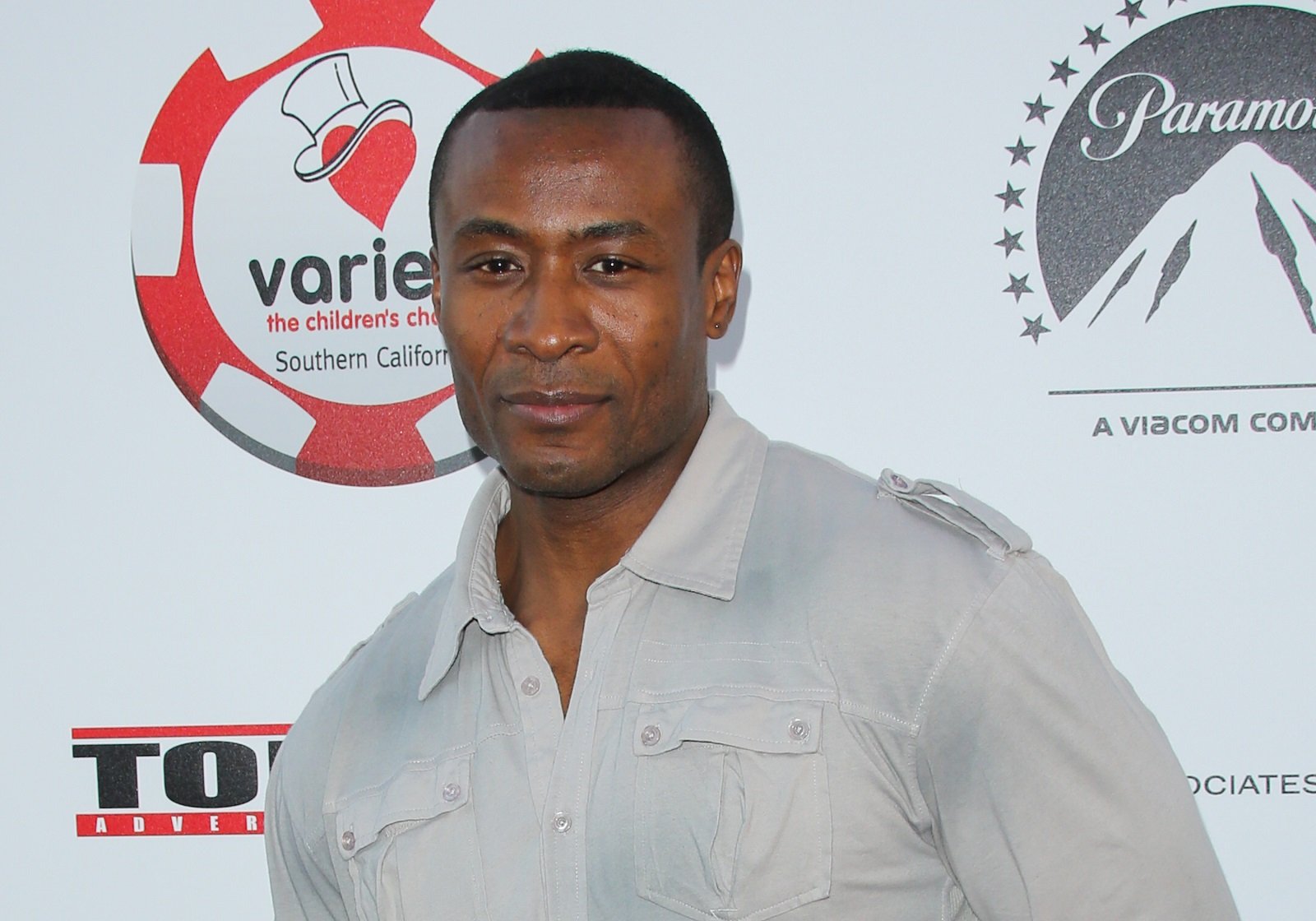 General Hospital star Sean Blakemore in a white shirt