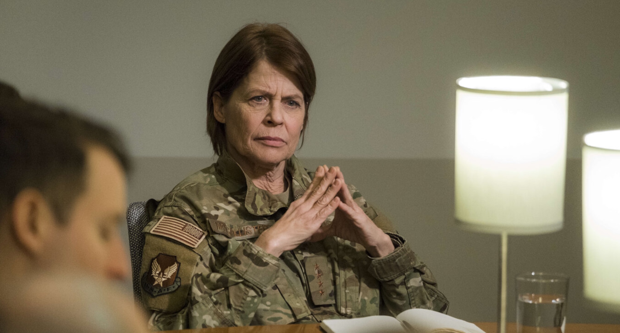 General McCallister in 'Resident Alien' wearing army uniform.