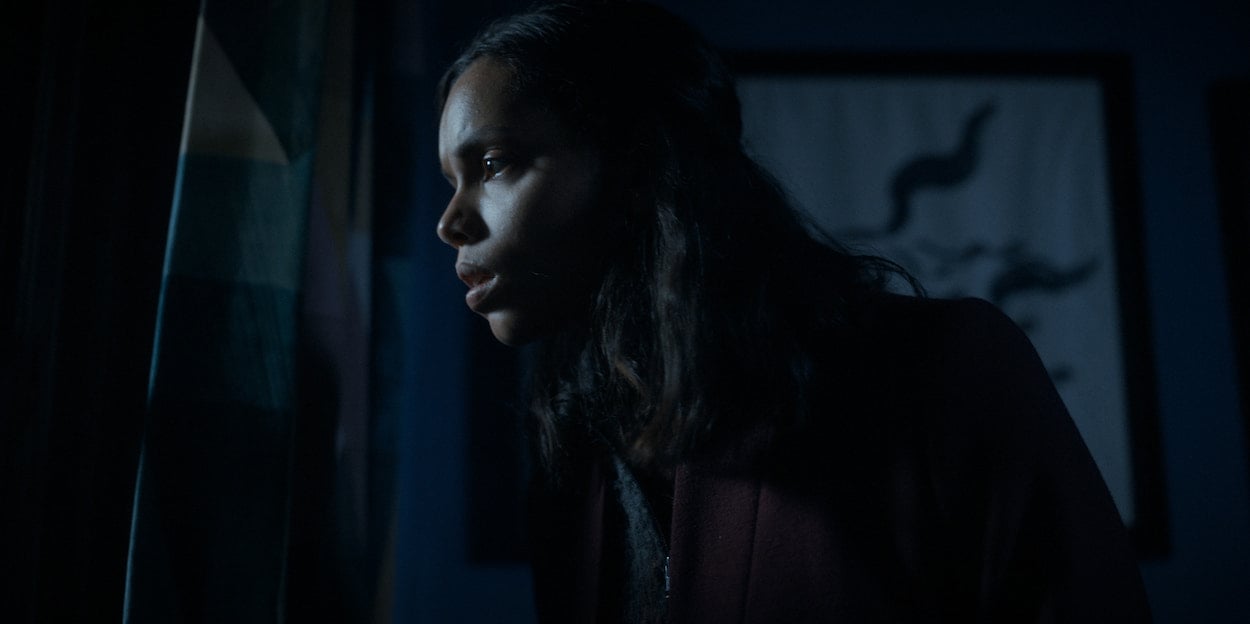Georgina Campbell looks out a window in 'Suspicion' Season 1 Episode 5