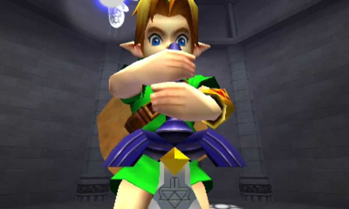 Young Link from 'The Legend of Zelda: Ocarina of Time 3D' for Nintendo 3DS