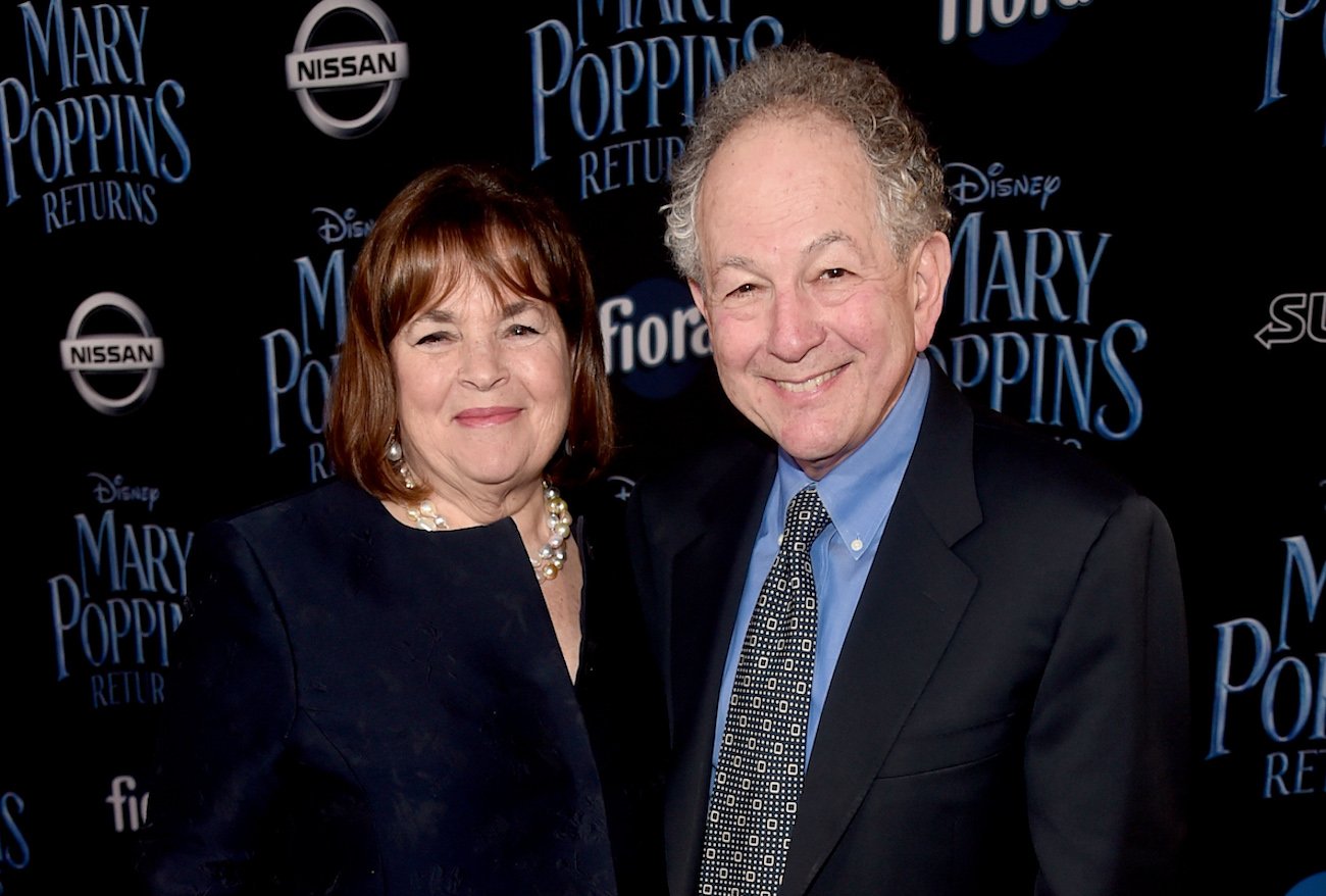 Ina Garten and Jeffrey Garten pose together on the red carpet