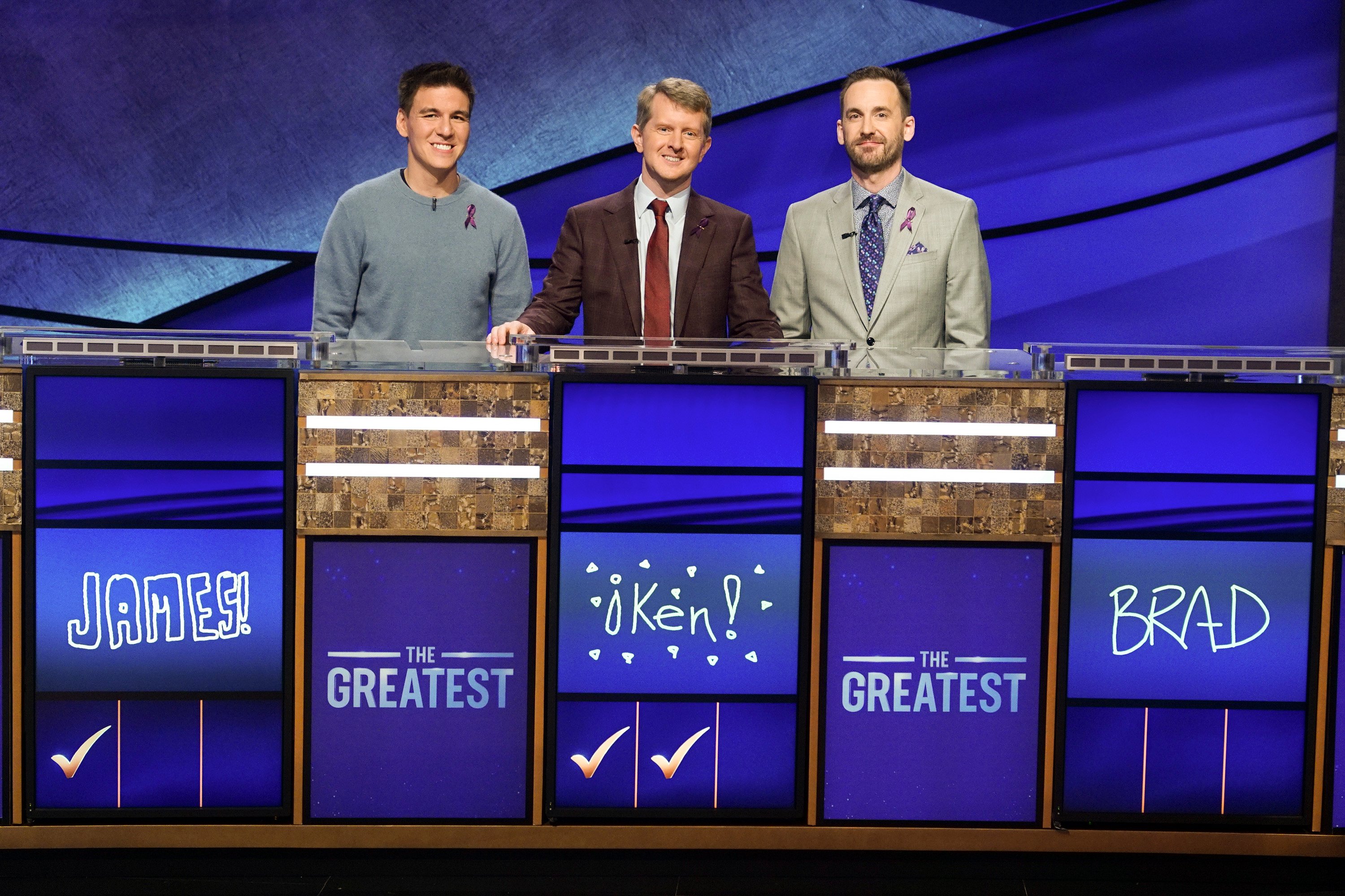 'Jeopardy!' stars James Holzhauer, Ken Jennings, and Brad Rutter 