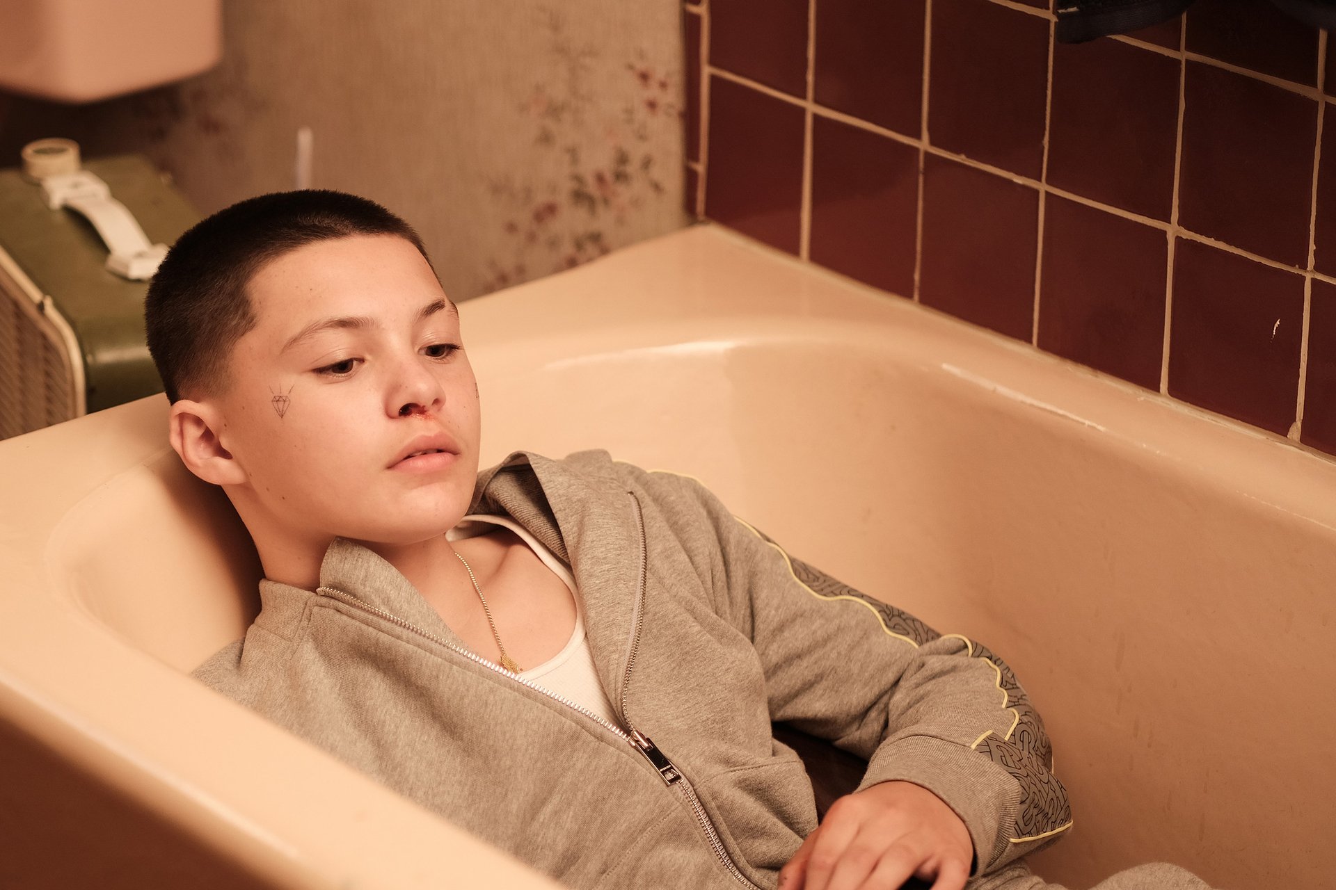 Ashtray (Javon Walton) lays in a bathtub in the season 2 finale of 'Euphoria'