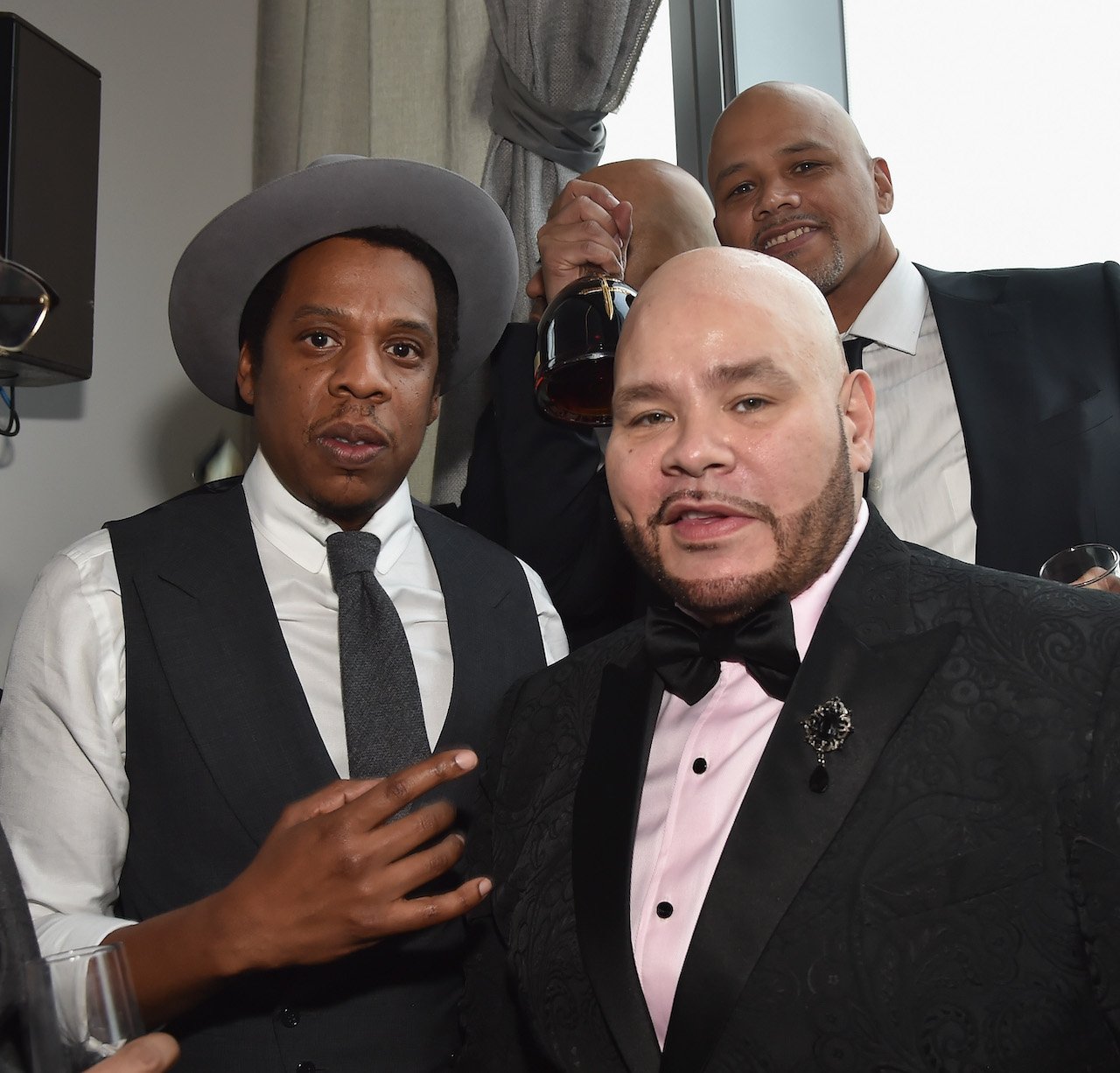 Jay-Z and Fat Joe pose for photo