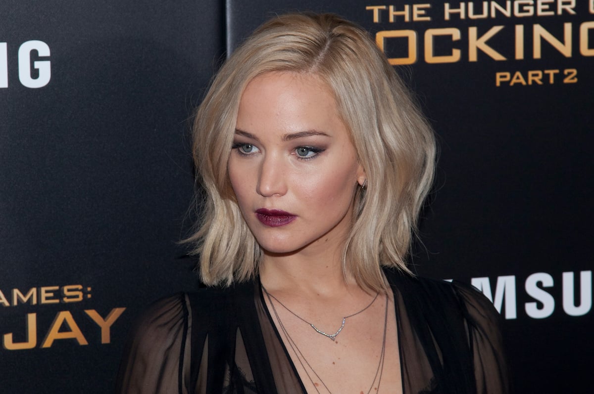 Jennifer Lawrence wears black to the premiere of The Hunger Games