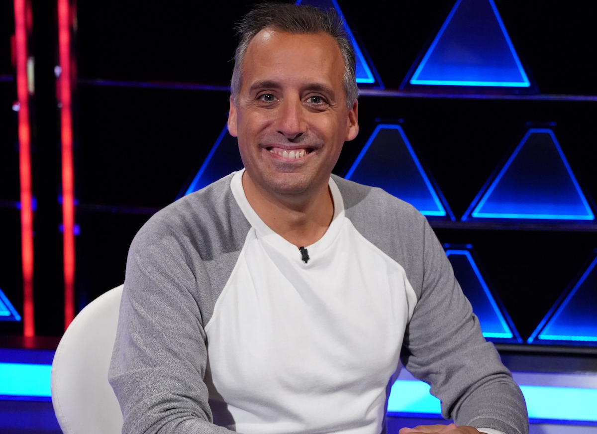 Joe Gatto poses for a photo on the set of the ABC show "$100,000 Pyramid"