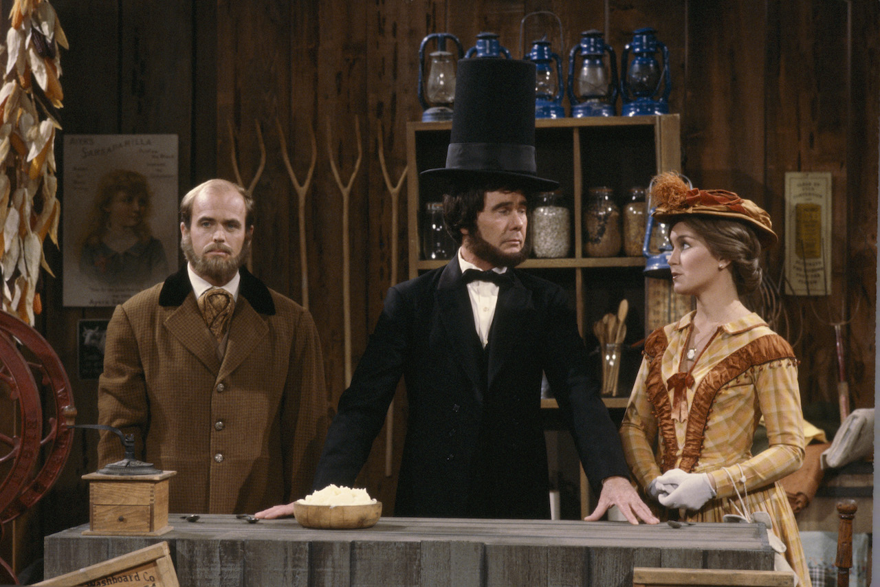 Johnny Carson as former president Abraham Lincoln during a 'Tonight Show' segment on June 18, 1982
