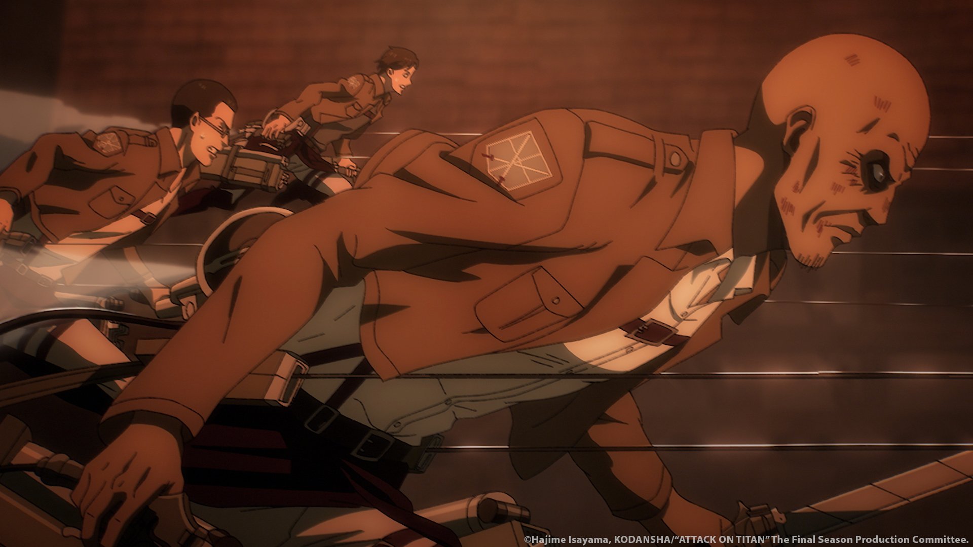 Keith Shadis and the new soldiers in 'Attack on Titan' Seasn 4 Part 2