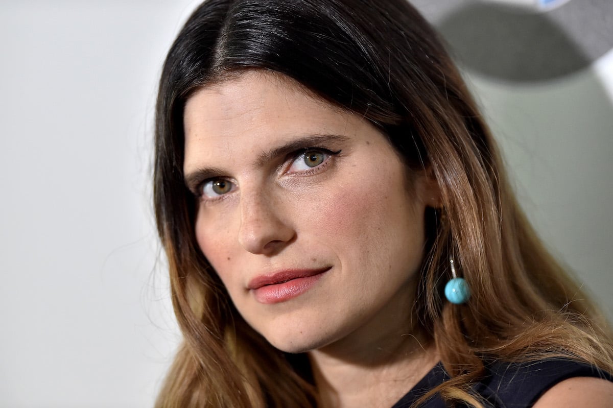 Lake Bell closeup with the actor wearing turquoise earrings