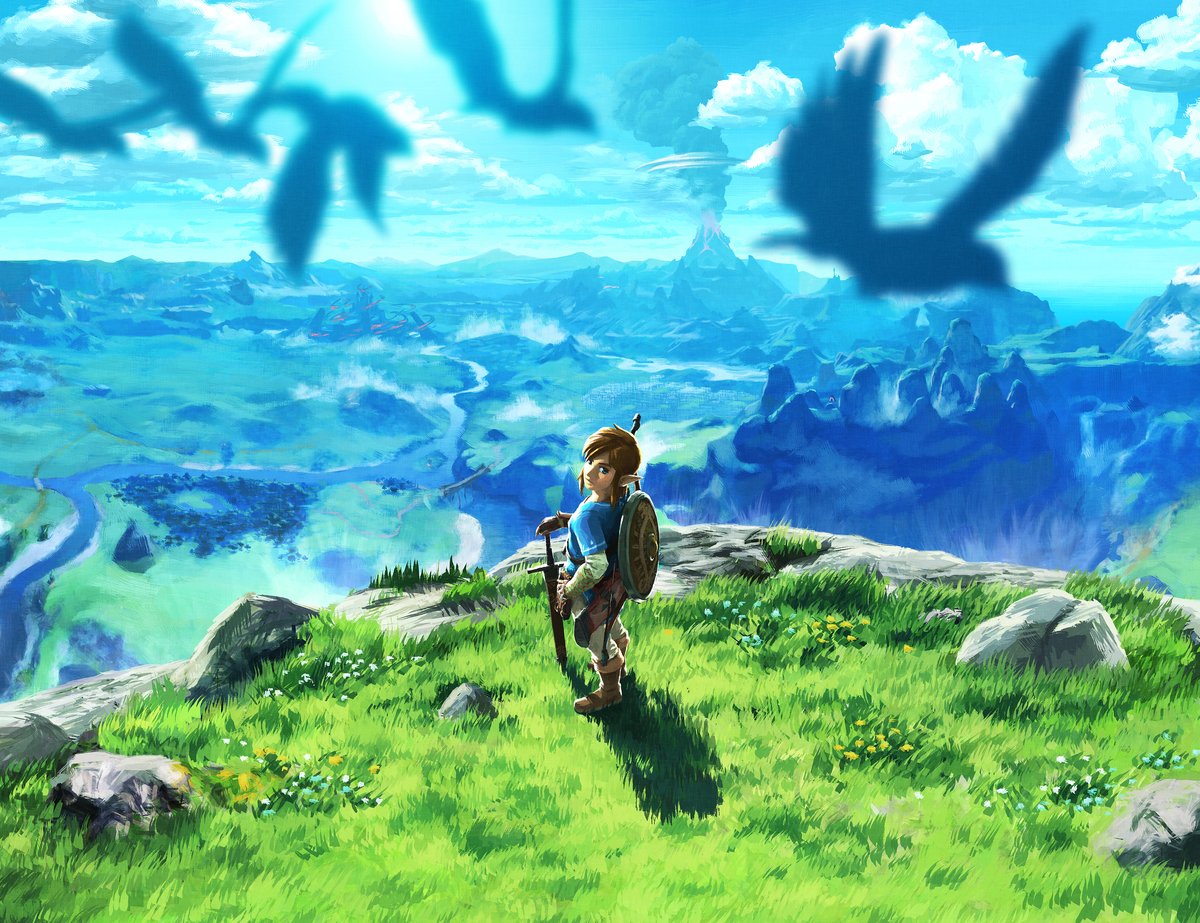 Link overlooking Hyrule from 'The Legend of Zelda: Breath of the Wild' for Nintendo Switch, the series voted for the most wanted video game movie