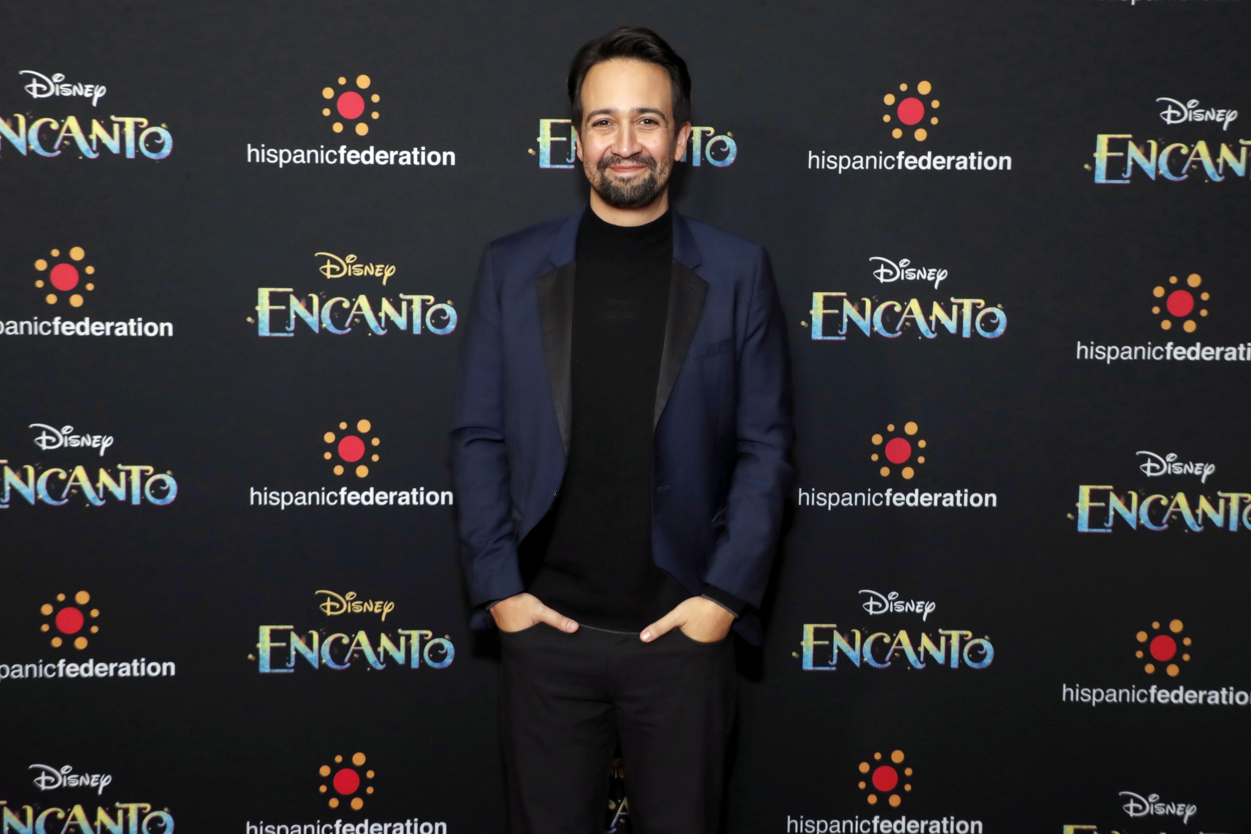 Lin-Manuel Miranda attends the New York premiere of Disney's 'Encanto,' hosted by The Hispanic Federation