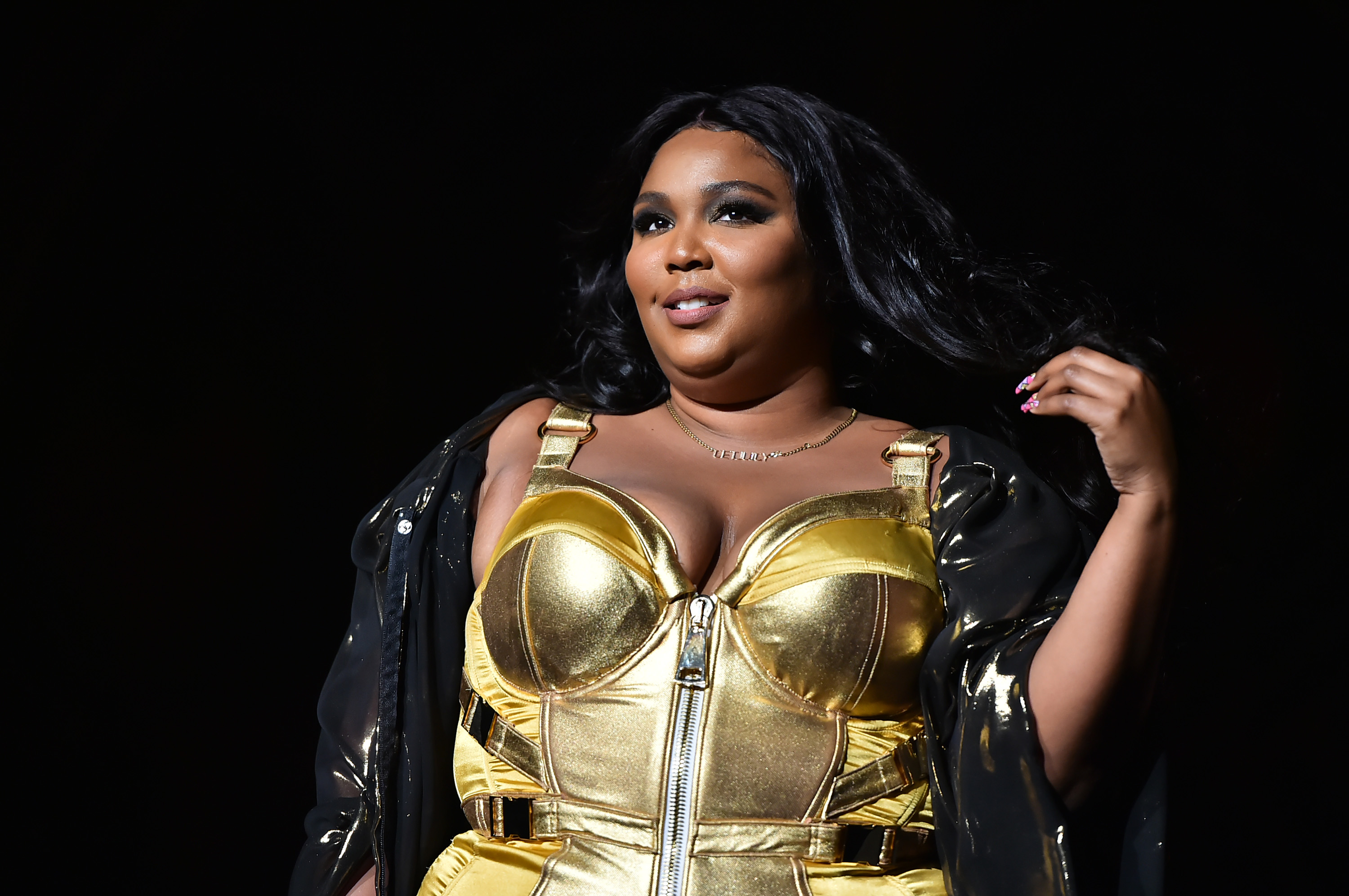 'Truth Hurts' singer, Lizzo, performs at Radio City Music Hall dressed in gold
